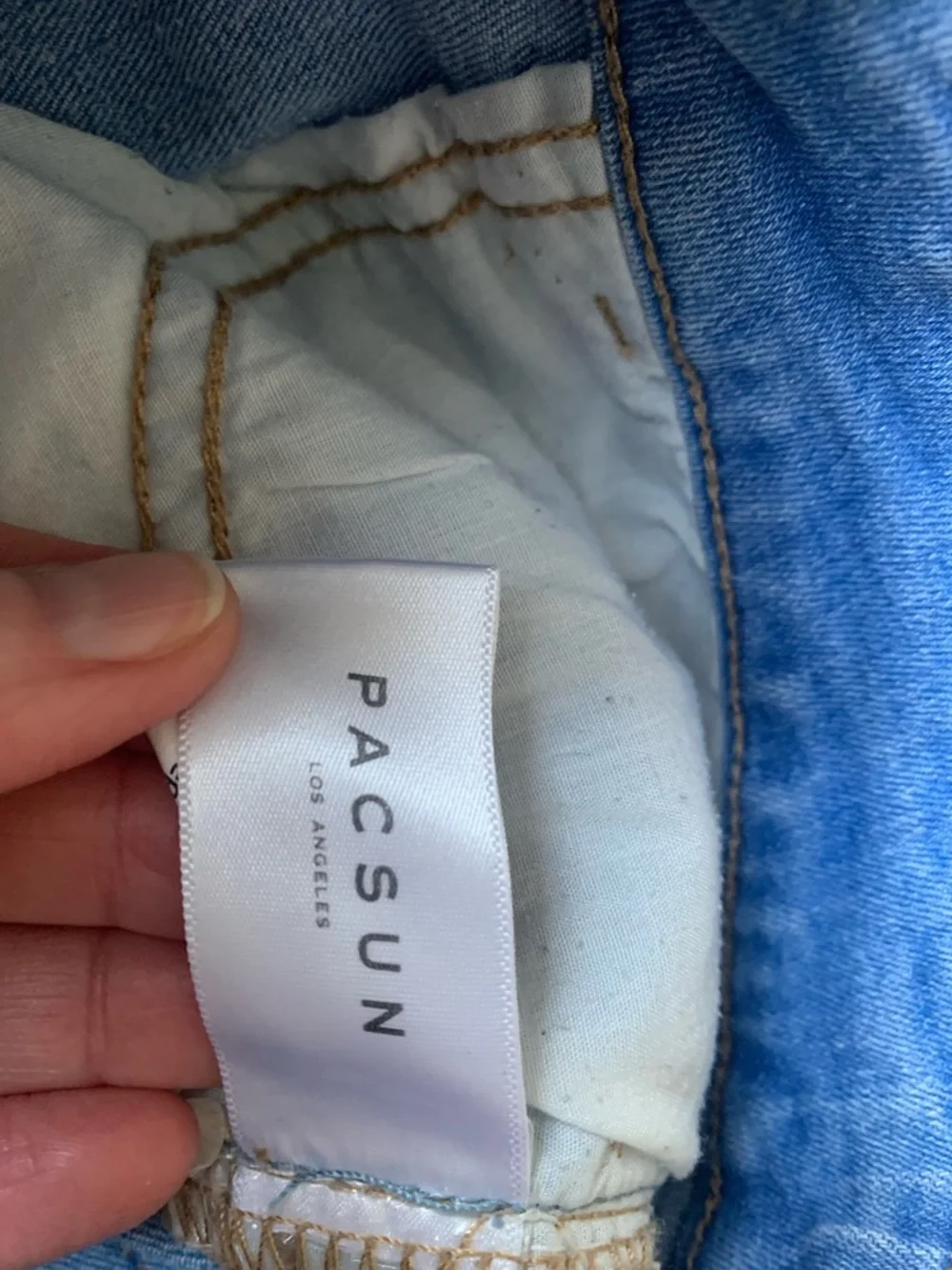 PacSun Light Blue Denim Jean Shorts - Picture 4 of 11